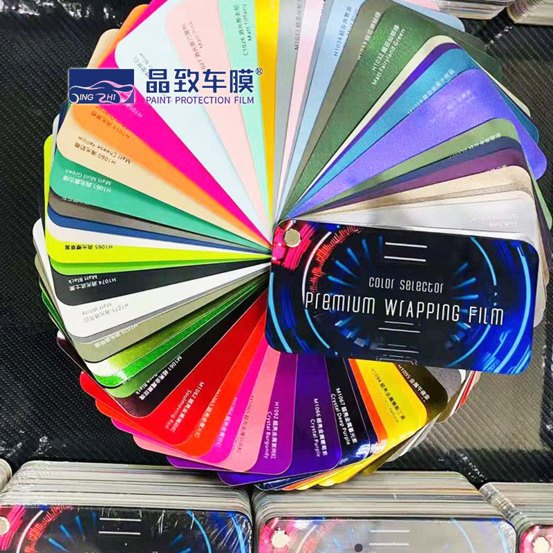 OEM Multicolor Vinyl Car Wrap Buku Contoh Praktis Ringan