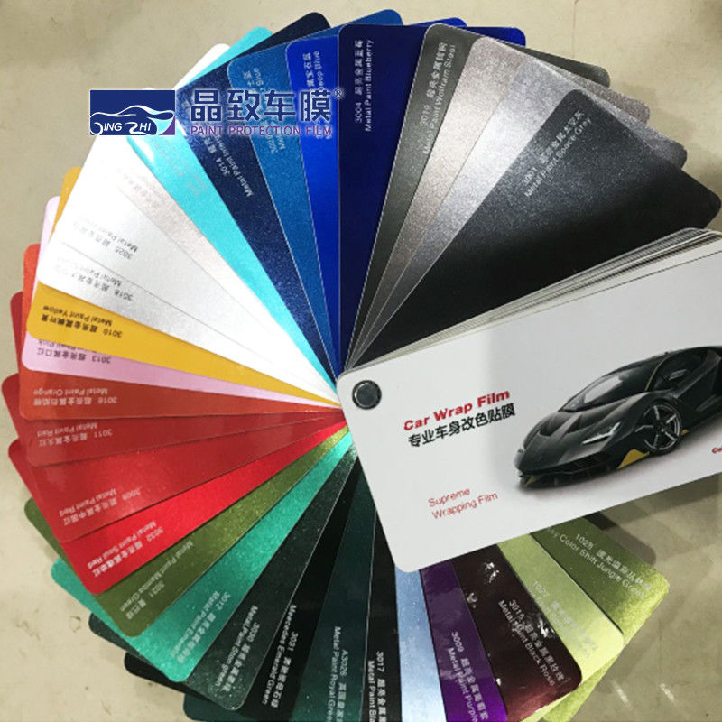 Sampel Bungkus Mobil Multicolor Tahan Lama, Buku Sampel Vinyl Moistureproof
