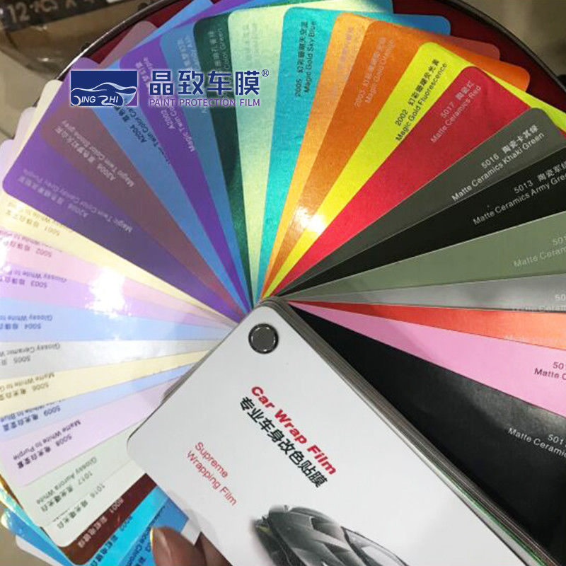 Sampel Bungkus Mobil Multicolor Tahan Lama, Buku Sampel Vinyl Moistureproof