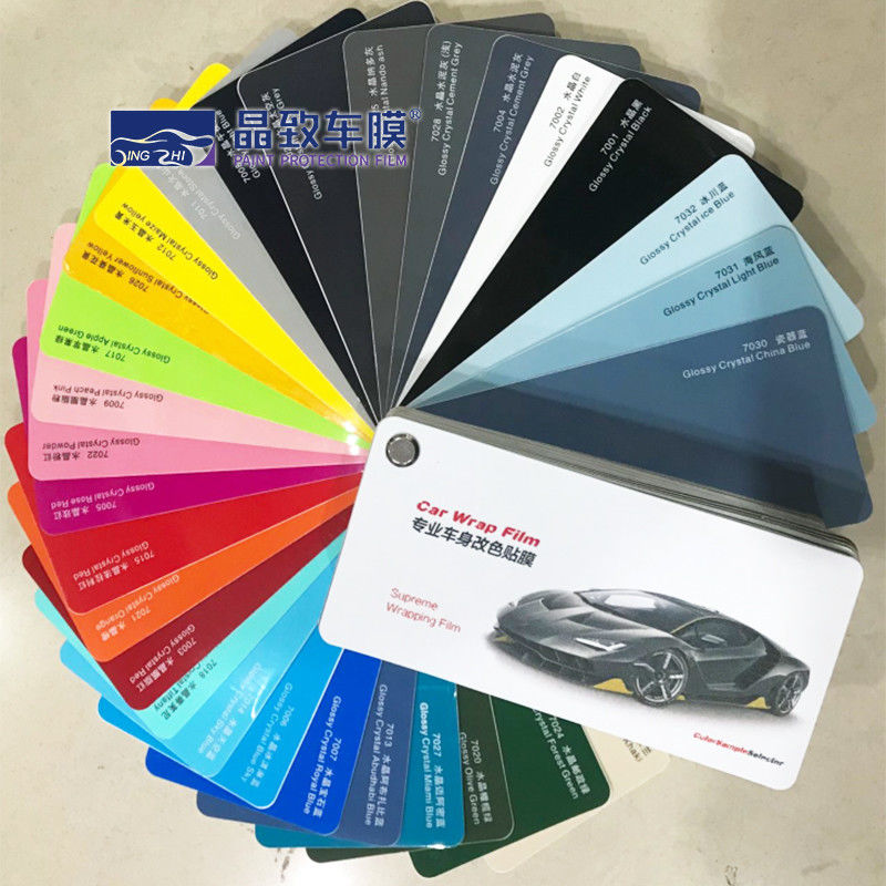 Sampel Bungkus Mobil Multicolor Tahan Lama, Buku Sampel Vinyl Moistureproof