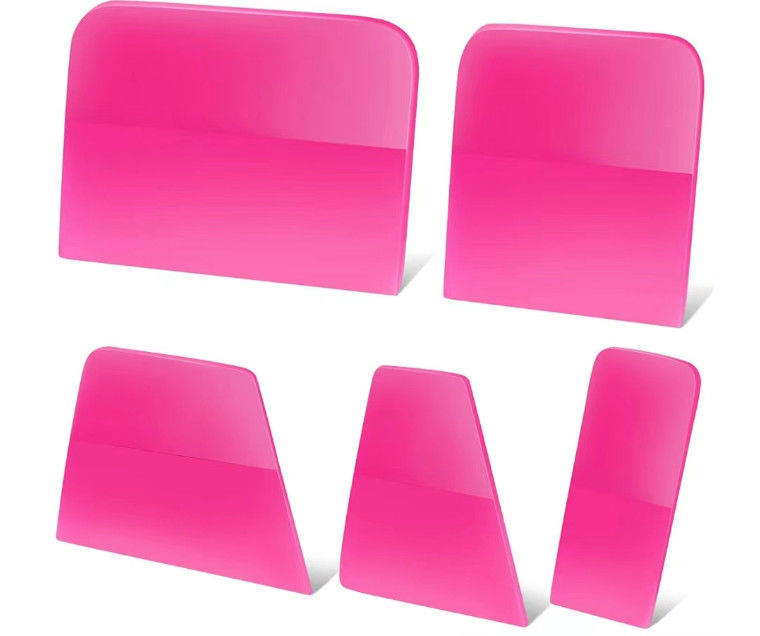 Fleksibel 5 In 1 Car Wrap Tool Set Squeegee Tahan Lama Untuk Film Bening PPF