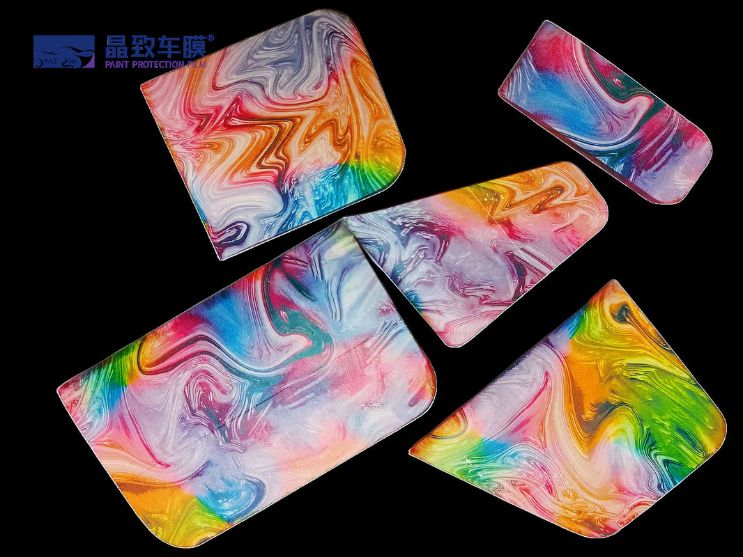 Fleksibel 5 In 1 Car Wrap Tool Set Squeegee Tahan Lama Untuk Film Bening PPF