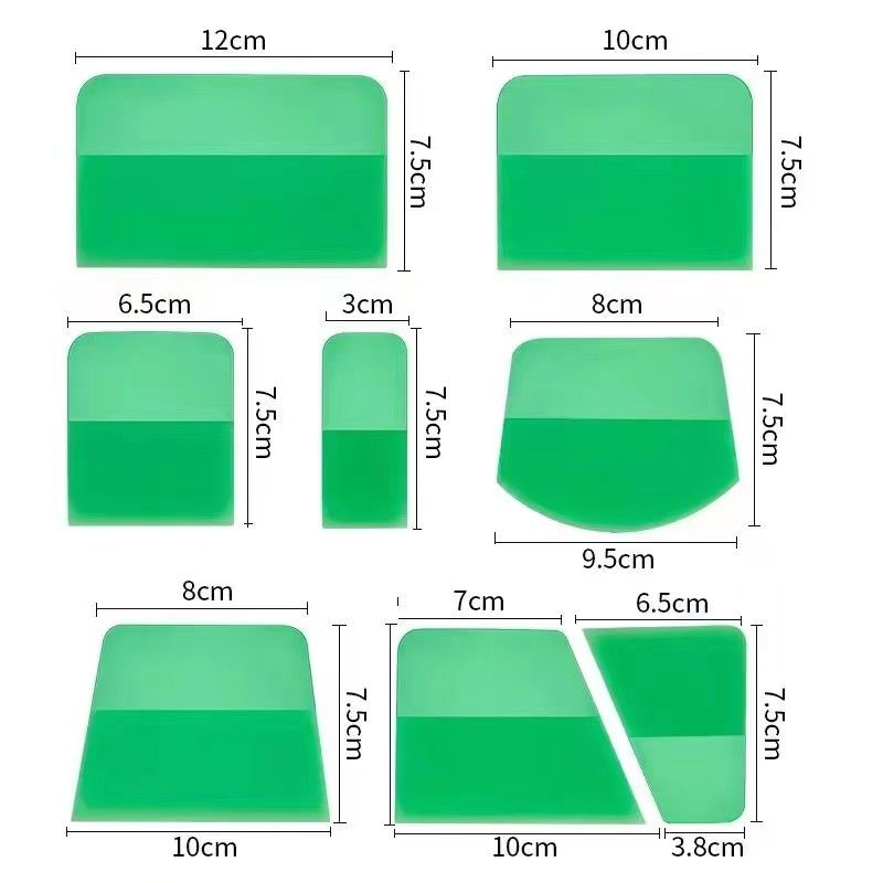 Fleksibel 5 In 1 Car Wrap Tool Set Squeegee Tahan Lama Untuk Film Bening PPF
