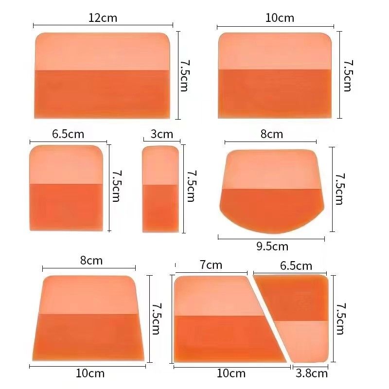 Fleksibel 5 In 1 Car Wrap Tool Set Squeegee Tahan Lama Untuk Film Bening PPF