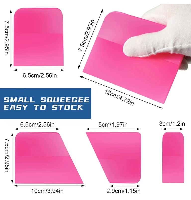 Alat Pembungkus Mobil Kendaraan Multiscene Squeegee 7.5x6.5cm Untuk Film Warna Jendela