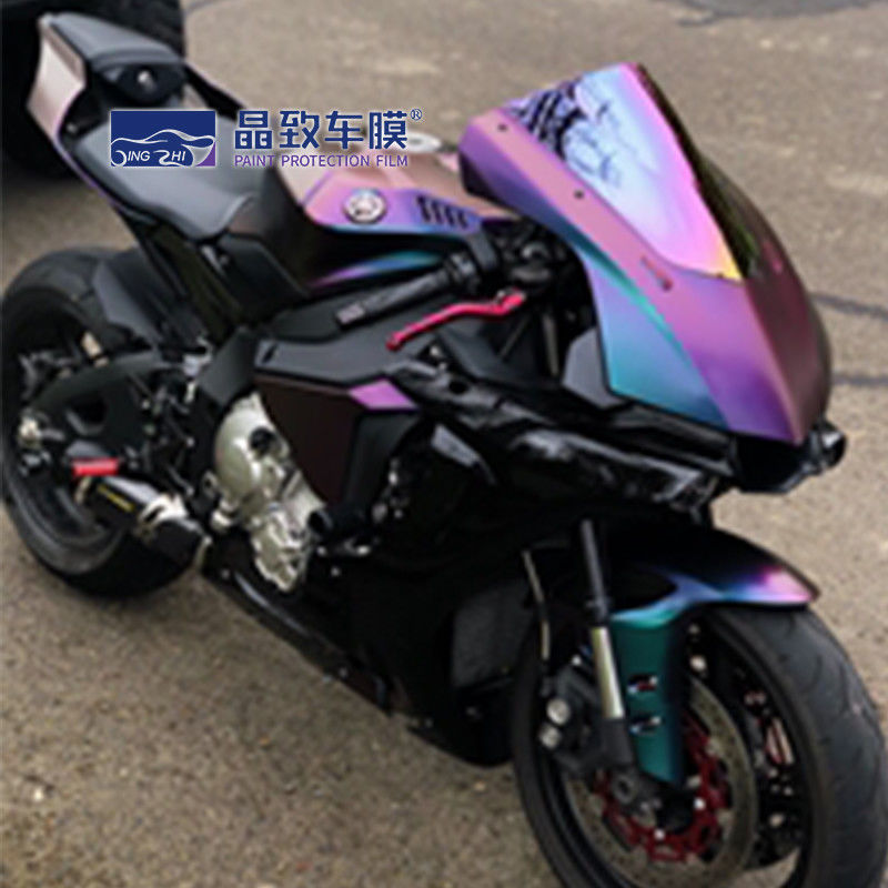 Multicolor Matte Chrome Wrap Praktis, Film Pelindung Mobil Vinyl Serbaguna