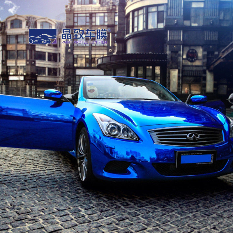 Merenggang PVC Gloss Chameleon Vinyl Wrap, Film Dekorasi Mobil Tahan Aus