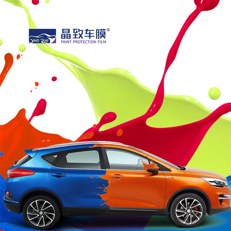 Merenggang PVC Gloss Chameleon Vinyl Wrap, Film Dekorasi Mobil Tahan Aus