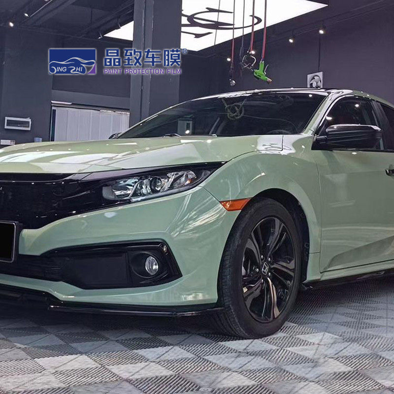 WRAPMASTER ROHS Sertifikat Stiker Mobil Gelembung Udara Gratis film mobil Clear Protection Khaki Green Pembungkus Mobil