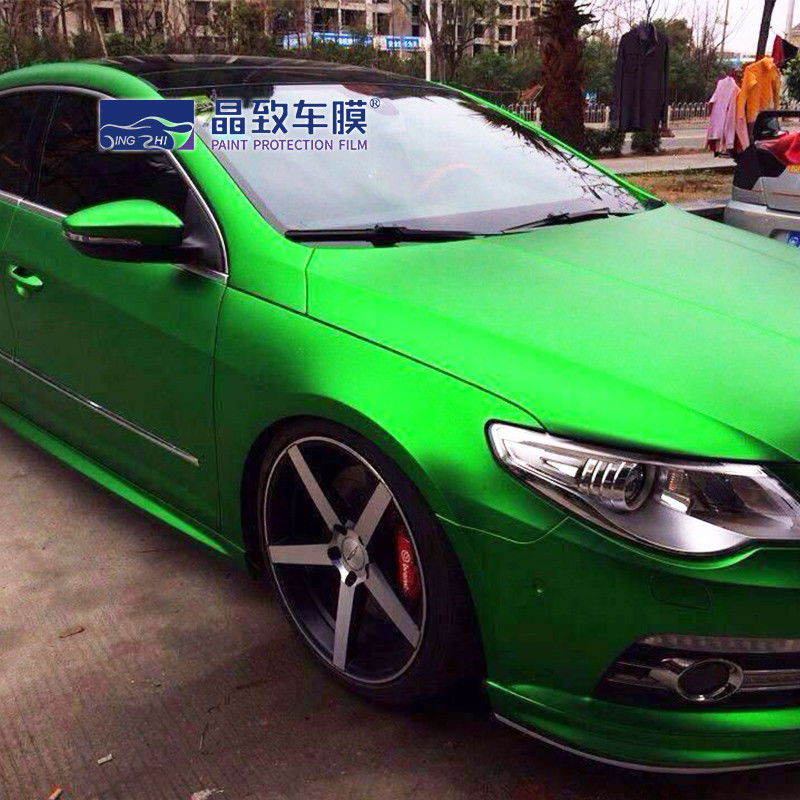 Mobil Styling Membungkus Logam Cair Hijau Tua Vinyl Film Tubuh Stiker Dengan Gelembung Gratis Udara mobil sepeda perahu bungkus Gloss film