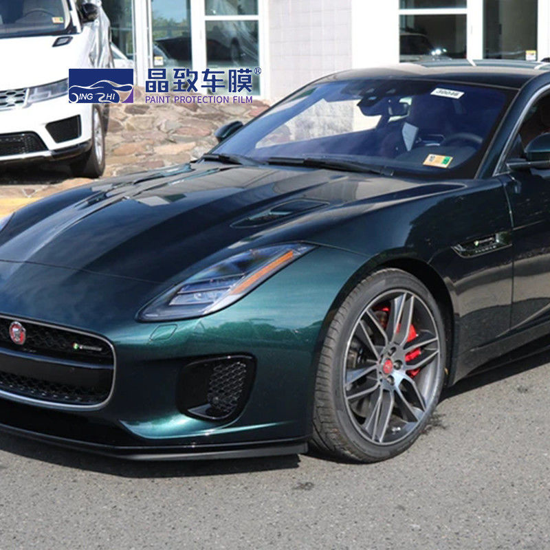 1.52X18M Super Glossy Metallic Midnight Green Car Vinyl Wrap Untuk Mobil Seluruh Tubuh
