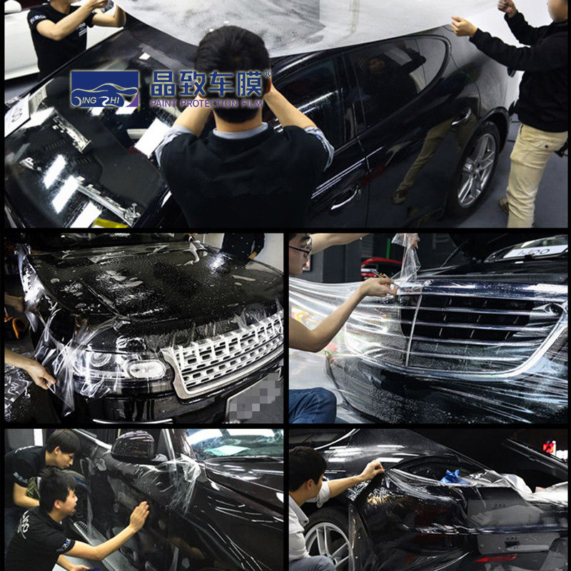 Pengiriman Cepat 3 Lapisan PPF Film Mobil Jelas Mengkilap Ppf Cat Perlindungan Film 1.52X15 M Self Healing TPH TPU Cat Film untuk