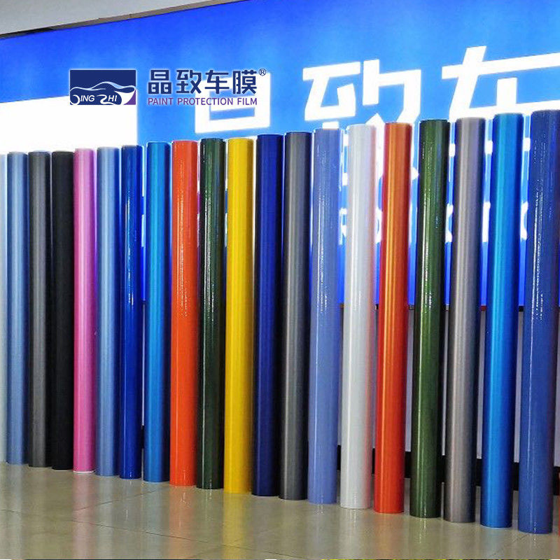 Film Perlindungan Cat Berwarna Chrome Vinyl Bungkus Warna Pelangi Anti Gores