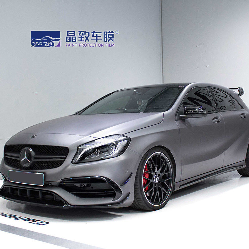 Self Adhesive Silver Car Wrap Tahan Lama, UV Proof Color Changing PPF Film