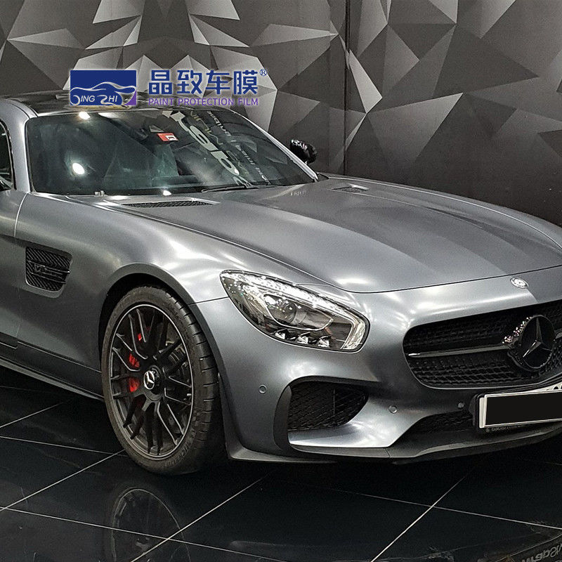 Self Adhesive Silver Car Wrap Tahan Lama, UV Proof Color Changing PPF Film