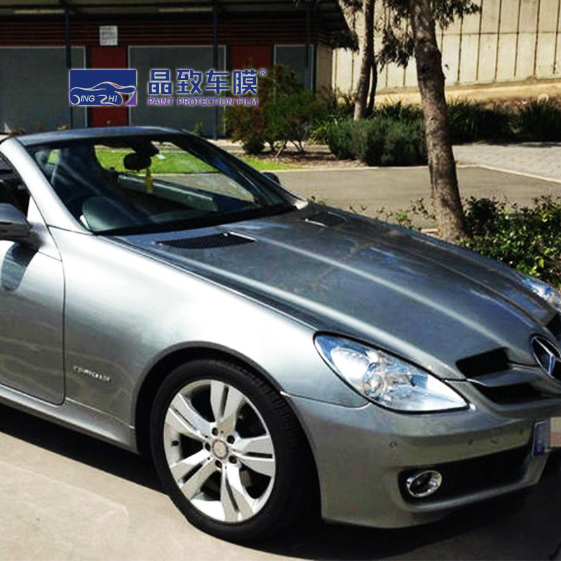 Self Adhesive Silver Car Wrap Tahan Lama, UV Proof Color Changing PPF Film
