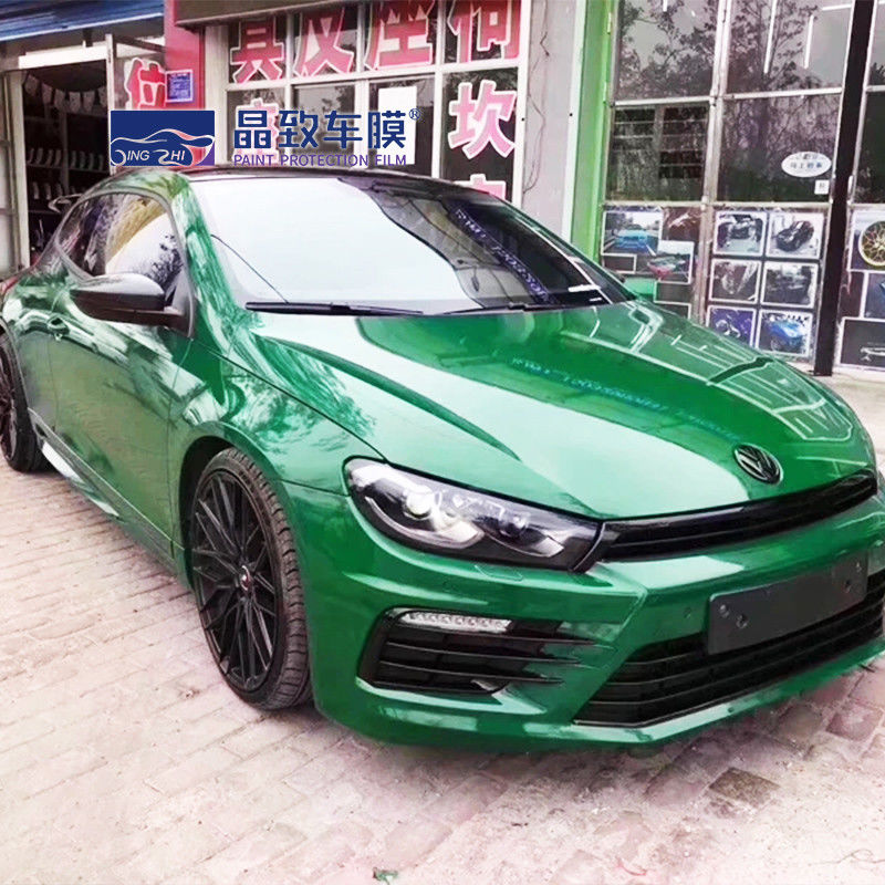 Film Perlindungan Cat Berwarna Fleksibel PVC, Bungkus Mobil Metalik Anti Gores