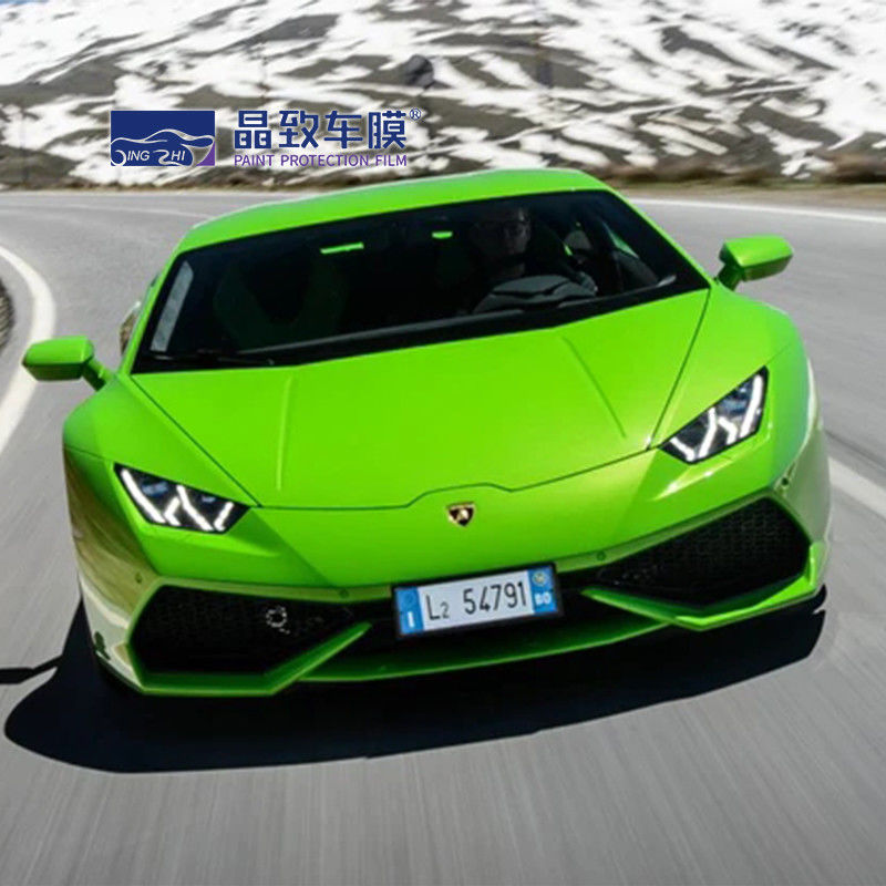 Film Perlindungan Cat Berwarna Hijau Pearlescent Crystal Car Wrap Tahan Air