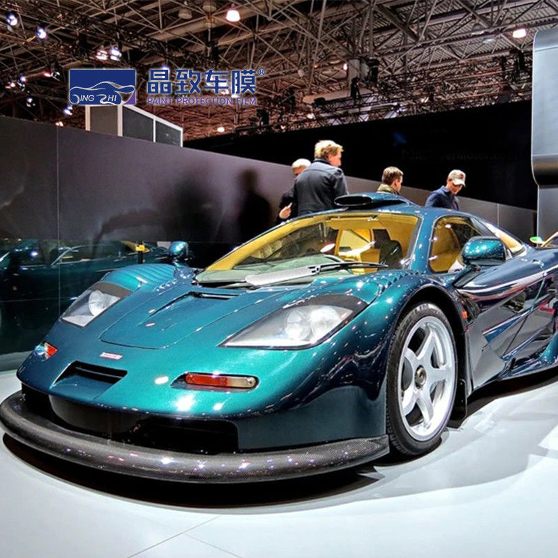 Film Perlindungan Cat Berwarna Hijau Pearlescent Crystal Car Wrap Tahan Air